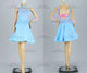 Blue customized rumba dancing costumes formal latin dance gowns crystal LD-SG2143