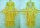 Yellow ballroom dance costume custom ballroom dance wear BD-SG1002