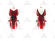 Black And Red inexpensive rumba dancing clothing popular latin dance gowns swarovski LD-SG1940