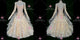 Beige new style homecoming dance team gowns shine ballroom practice costumes lace BD-SG4552