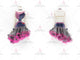 Black And Blue elegant rumba dancing clothing made-to-measure latin dancewear tassels LD-SG2013