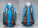 Black And Blue fashion prom performance gowns tailor made waltz performance dresses crystal BD-SG4316