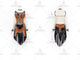 Black And Orange elegant rumba dancing clothing personalize rhythm stage dresses fringe LD-SG2014