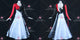 Black And Red And White new collection homecoming dance team gowns classic Standard performance gowns rhinestones BD-SG4570