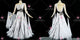 Black And White newest prom performance gowns hand-tailored homecoming dancing gowns satin BD-SG4405