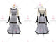 Black And White big size tango dance competition dresses cocktail prom performance dresses satin BD-SG3959