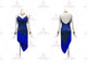 Blue elegant rumba dancing clothing unique salsa dancesport dresses flower LD-SG2002