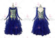 Blue brand new waltz performance gowns sparkly prom performance dresses satin BD-SG3804