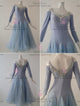 Blue beautiful waltz performance gowns tailored tango dance team dresses company BD-SG3739