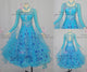 Blue simple prom dancing dresses tassels homecoming dancesport gowns promotion BD-SG3514