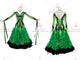 Green simple ballroom champion costumes ladies Standard dancing gowns manufacturer BD-SG3502