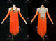 Orange discount rhythm dance dresses professional rumba competition dresses rhinestones LD-SG2432