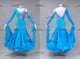 Blue short waltz dance gowns womens prom dance gowns applique BD-SG4214