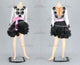 Black And White custom made rumba dancing costumes sexy swing dancesport dresses beads LD-SG2166