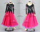 Black And Pink sexy Smooth dancing costumes harmony ballroom dancing costumes crystal BD-SG4074