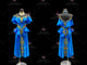 Blue And Yellow discount rhythm dance dresses juniors salsa dancesport skirts lace LD-SG2439