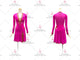 Pink hot sale rhythm dance dresses modern swing practice skirts feather LD-SG2396