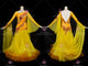 Yellow simple ballroom champion costumes top best waltz competition dresses manufacturer BD-SG3470