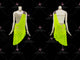 Green custom rumba dancing clothing stoned rhythm stage skirts sequin LD-SG2067