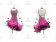 Purple inexpensive rumba dancing clothing latest rhythm dance dresses swarovski LD-SG1926