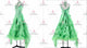 Green contemporary Smooth dancing costumes lyrical ballroom performance dresses sequin BD-SG4012