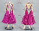 Purple sexy Smooth dancing costumes made to order ballroom competition costumes lace BD-SG4066