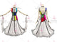 White Ballroom Dancewear white dance costumes  BD-SG3331