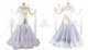 White big size tango dance competition dresses luxurious tango practice gowns satin BD-SG3899
