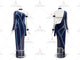 Blue custom rumba dancing clothing latest rumba dancesport costumes lace LD-SG2048