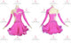 Pink discount rhythm dance dresses custom rhythm practice skirts flower LD-SG2357