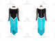 Black And Blue custom rumba dancing clothing wedding salsa performance gowns sequin LD-SG2082