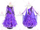 Purple retail ballroom champion costumes customized waltz dance competition gowns maker BD-SG3371