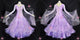 Purple newest prom performance gowns professional waltz competition dresses chiffon BD-SG4406