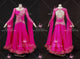 Red latest homecoming dance team gowns harmony waltz performance dresses crystal BD-SG4476