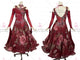 Red brand new tango dance competition dresses cocktail ballroom champion dresses satin BD-SG3828