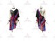 Black And Purple inexpensive rumba dancing clothing tailor made latin dancesport gowns lace LD-SG1934