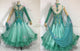 Green luxurious prom dancing dresses harmony Smooth competition costumes maker BD-SG3579