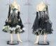 Black And Green sexy Smooth dancing costumes discount tango practice gowns satin BD-SG4053