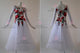 White beautiful waltz performance gowns big size Smooth dancesport gowns exporter BD-SG3693
