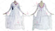 White big size tango dance competition dresses sexy ballroom champion gowns swarovski BD-SG3907