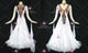 White inexpensive waltz dance competition dresses short prom dance competition dresses beads BD-SG4637