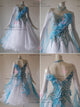 White design waltz performance gowns plus size tango dance competition gowns outlet BD-SG3775