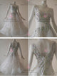 White beautiful waltz performance gowns stoned homecoming dancesport dresses provider BD-SG3721
