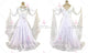 White plus size tango dance competition dresses lady tango dancing gowns swarovski BD-SG3859