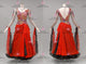 Yellow newest prom performance gowns luxurious Smooth dancesport dresses velvet BD-SG4359