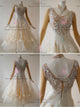 Yellow beautiful waltz performance gowns tailor made ballroom practice gowns exporter BD-SG3709