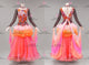 Black And Orange fashion prom performance gowns juniors tango competition dresses lace BD-SG4344