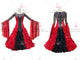 Black And Red simple prom dancing dresses juvenile ballroom champion costumes outlet BD-SG3504