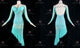 Blue hot sale rhythm dance dresses luxurious rhythm dancesport skirts crystal LD-SG2449