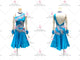 Blue hot sale rhythm dance dresses new style rumba dance team dresses flower LD-SG2376